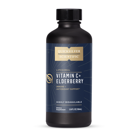 Quicksilver Scientific Vitamin C with Elderberry, 100 mL bottle